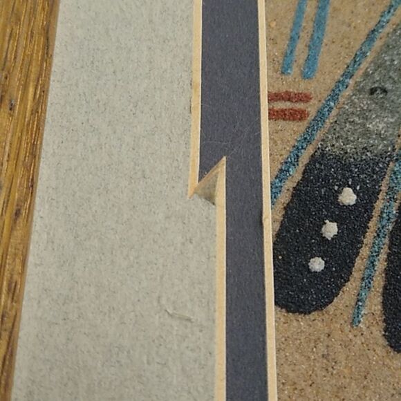 Navajo Sand Painting by Sandra Thomas Wooden Frame Native American Art - Picture 3 of 10